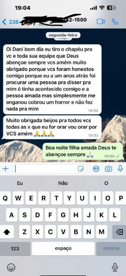 Depoimento 2 de cliente